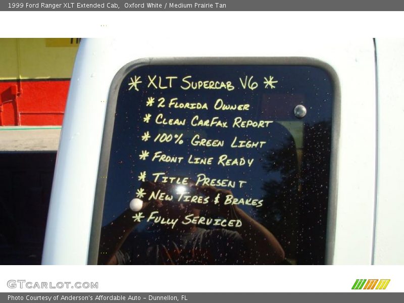 Oxford White / Medium Prairie Tan 1999 Ford Ranger XLT Extended Cab
