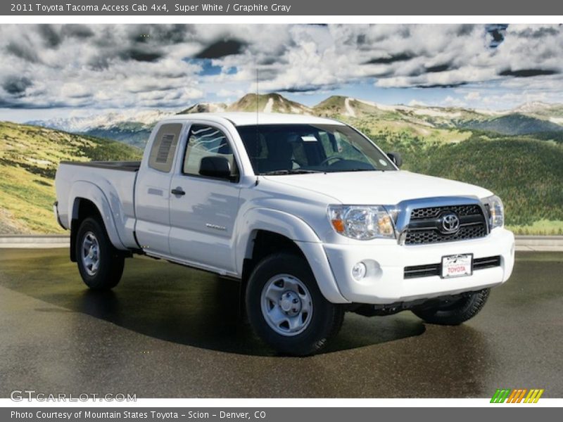 Super White / Graphite Gray 2011 Toyota Tacoma Access Cab 4x4