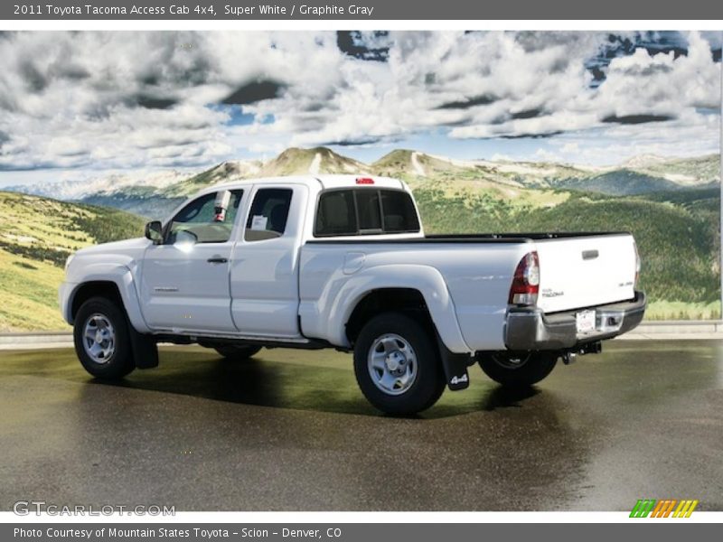 Super White / Graphite Gray 2011 Toyota Tacoma Access Cab 4x4