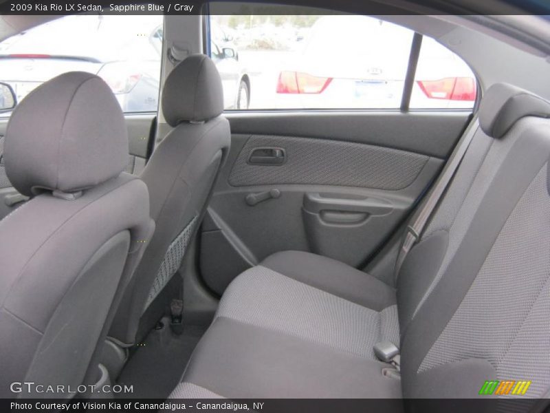 Sapphire Blue / Gray 2009 Kia Rio LX Sedan