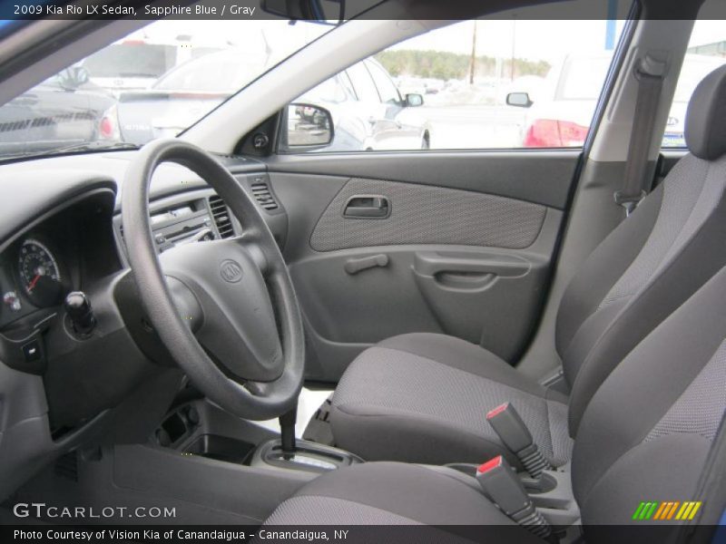  2009 Rio LX Sedan Gray Interior