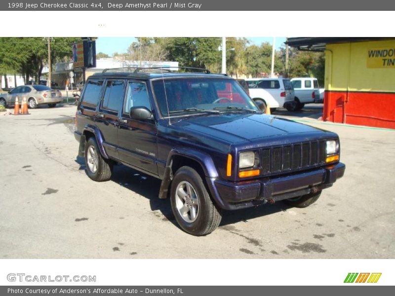 Deep Amethyst Pearl / Mist Gray 1998 Jeep Cherokee Classic 4x4
