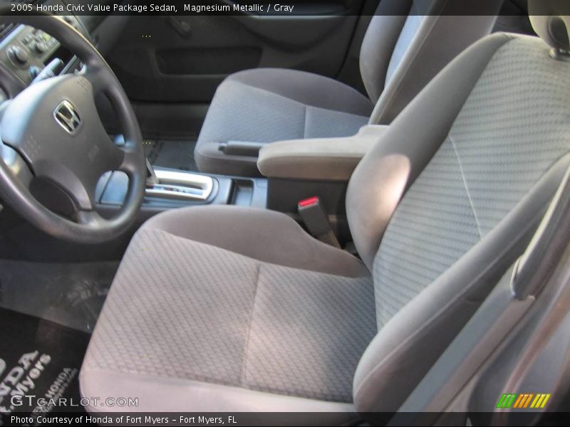 Magnesium Metallic / Gray 2005 Honda Civic Value Package Sedan