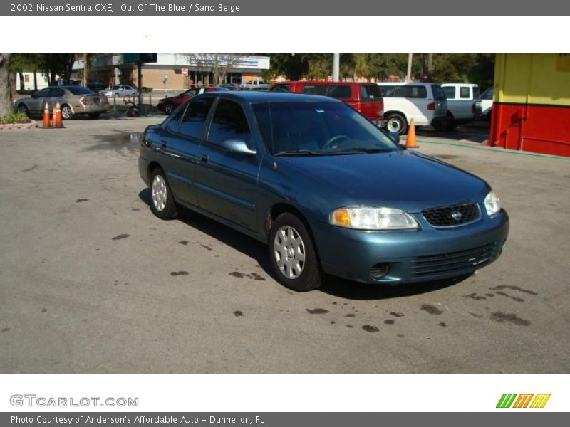 Out Of The Blue / Sand Beige 2002 Nissan Sentra GXE