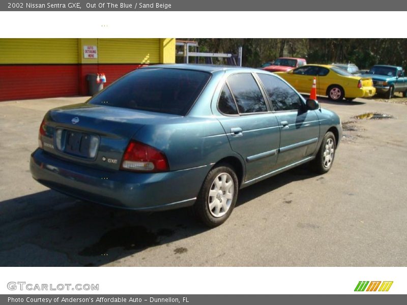 Out Of The Blue / Sand Beige 2002 Nissan Sentra GXE
