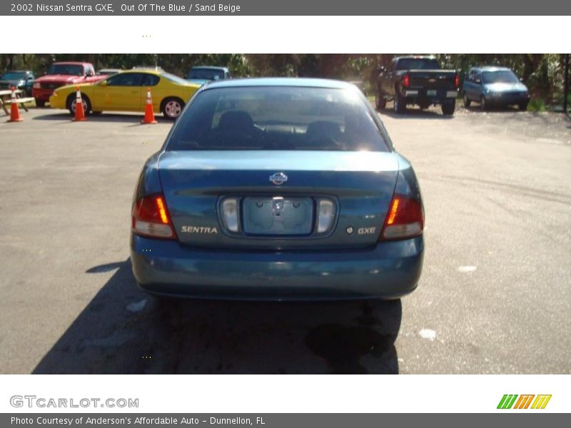 Out Of The Blue / Sand Beige 2002 Nissan Sentra GXE