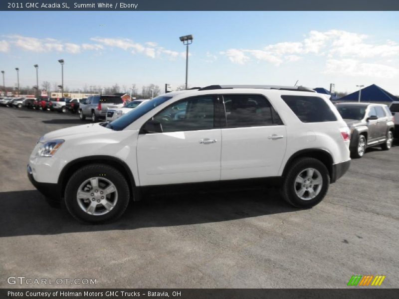 Summit White / Ebony 2011 GMC Acadia SL