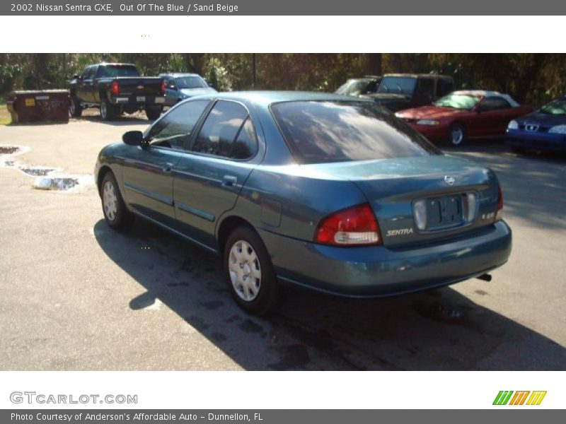 Out Of The Blue / Sand Beige 2002 Nissan Sentra GXE