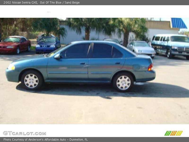 Out Of The Blue / Sand Beige 2002 Nissan Sentra GXE