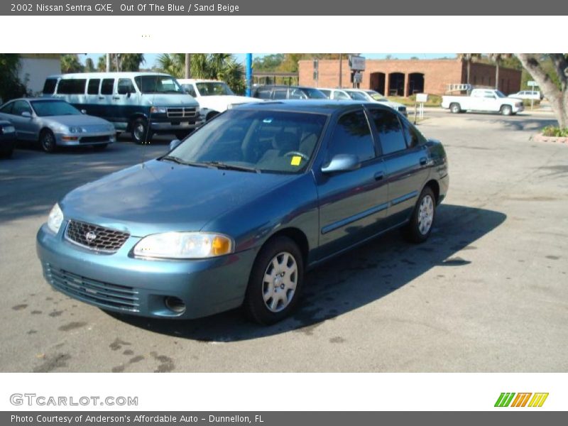 Out Of The Blue / Sand Beige 2002 Nissan Sentra GXE