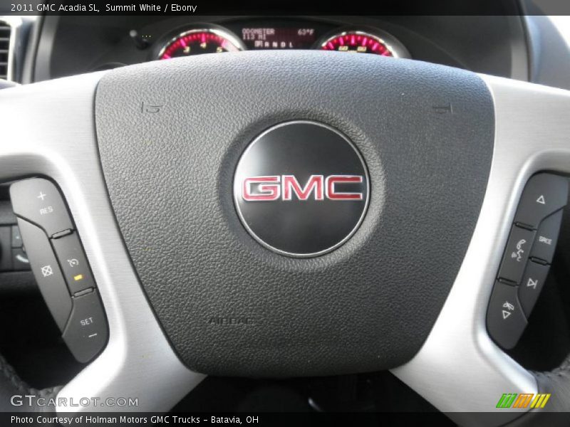 Summit White / Ebony 2011 GMC Acadia SL