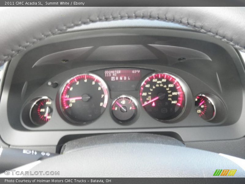 Summit White / Ebony 2011 GMC Acadia SL