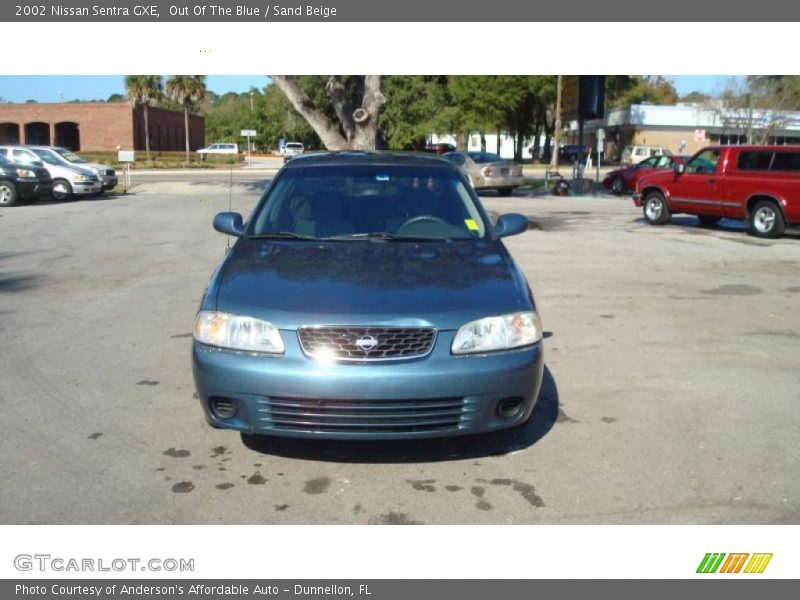 Out Of The Blue / Sand Beige 2002 Nissan Sentra GXE