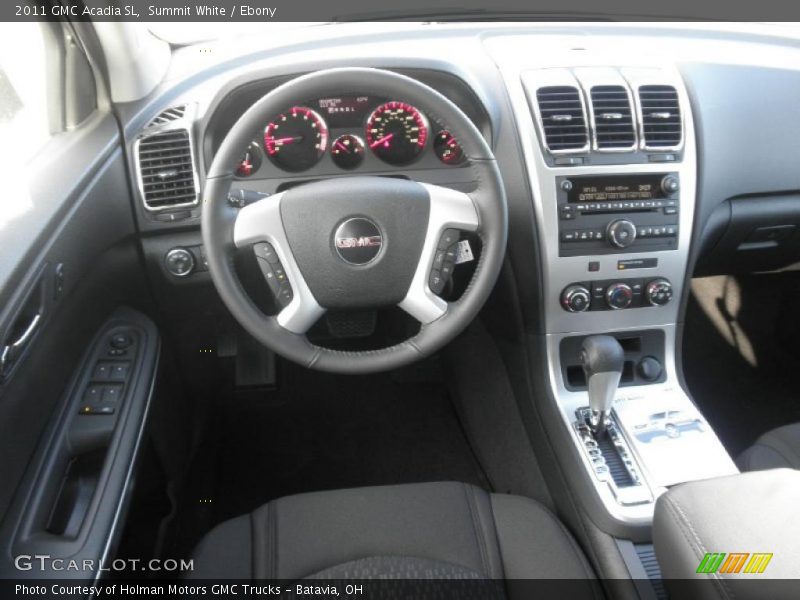 Summit White / Ebony 2011 GMC Acadia SL