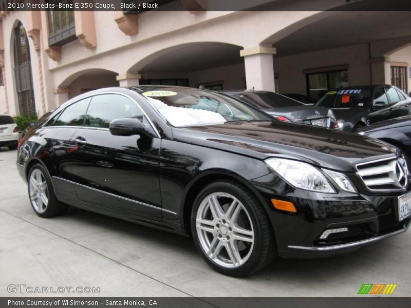 Black / Black 2010 Mercedes-Benz E 350 Coupe