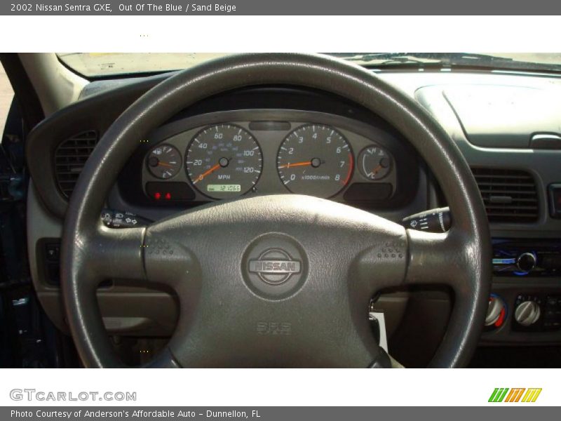 Out Of The Blue / Sand Beige 2002 Nissan Sentra GXE
