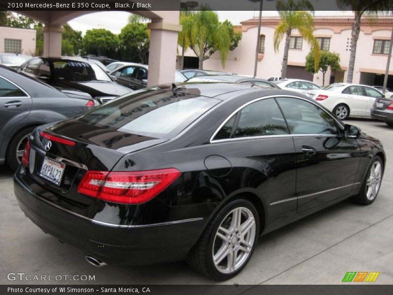 Black / Black 2010 Mercedes-Benz E 350 Coupe