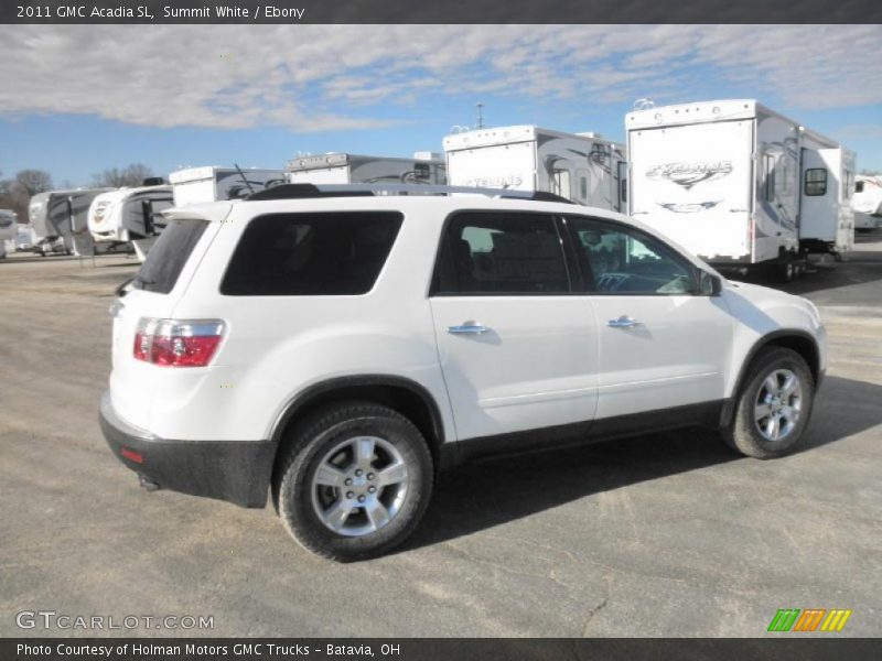 Summit White / Ebony 2011 GMC Acadia SL