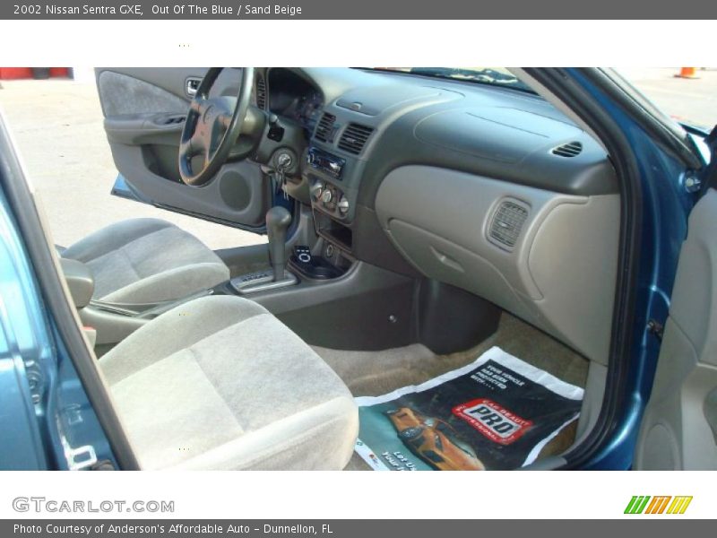 Out Of The Blue / Sand Beige 2002 Nissan Sentra GXE