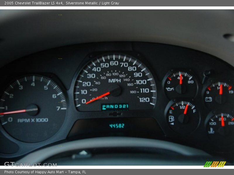 Silverstone Metallic / Light Gray 2005 Chevrolet TrailBlazer LS 4x4