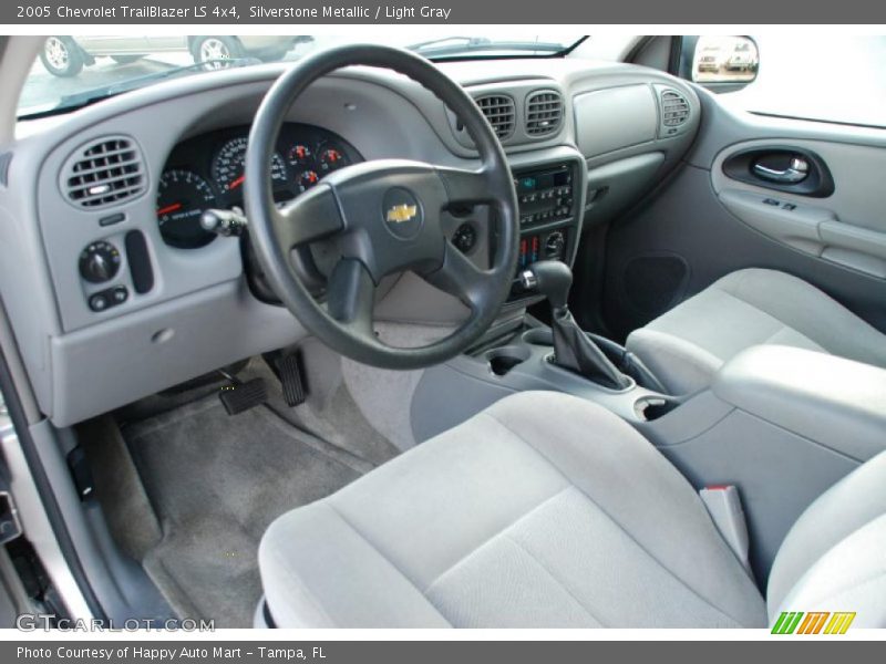 Silverstone Metallic / Light Gray 2005 Chevrolet TrailBlazer LS 4x4