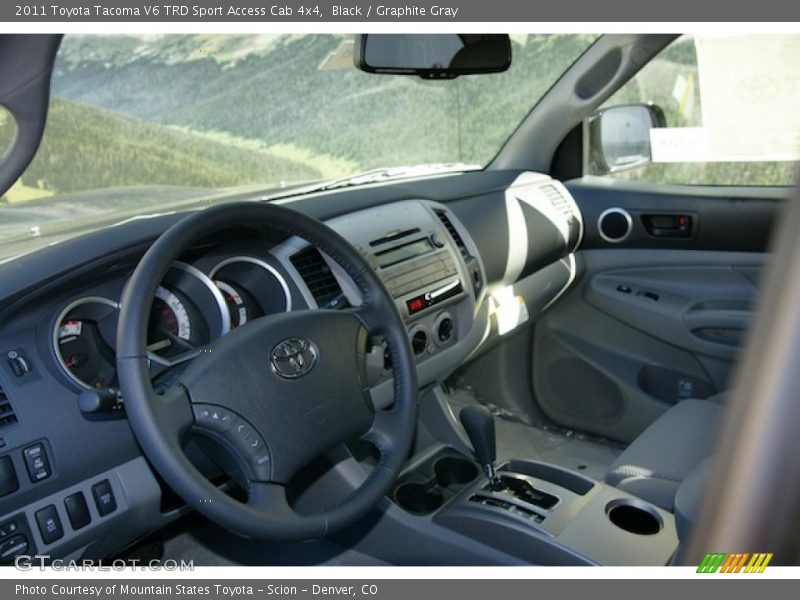 Black / Graphite Gray 2011 Toyota Tacoma V6 TRD Sport Access Cab 4x4