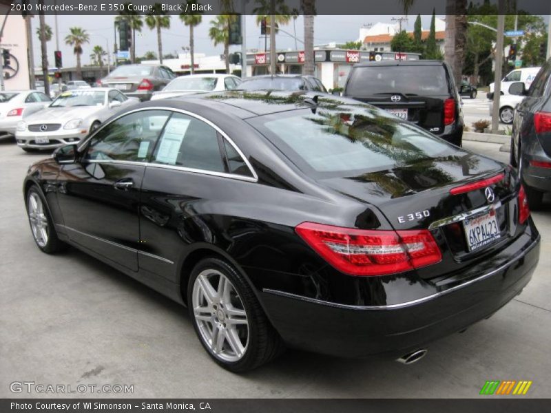 Black / Black 2010 Mercedes-Benz E 350 Coupe