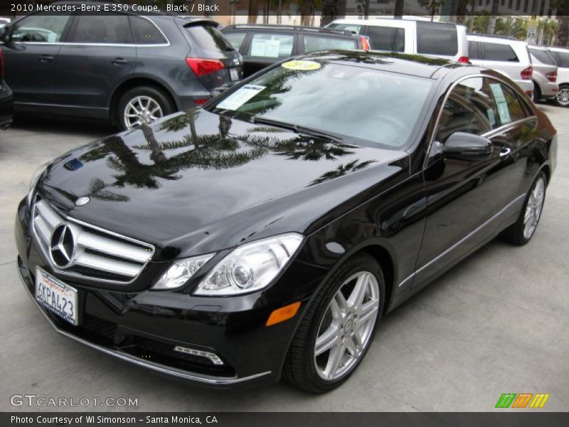 Black / Black 2010 Mercedes-Benz E 350 Coupe