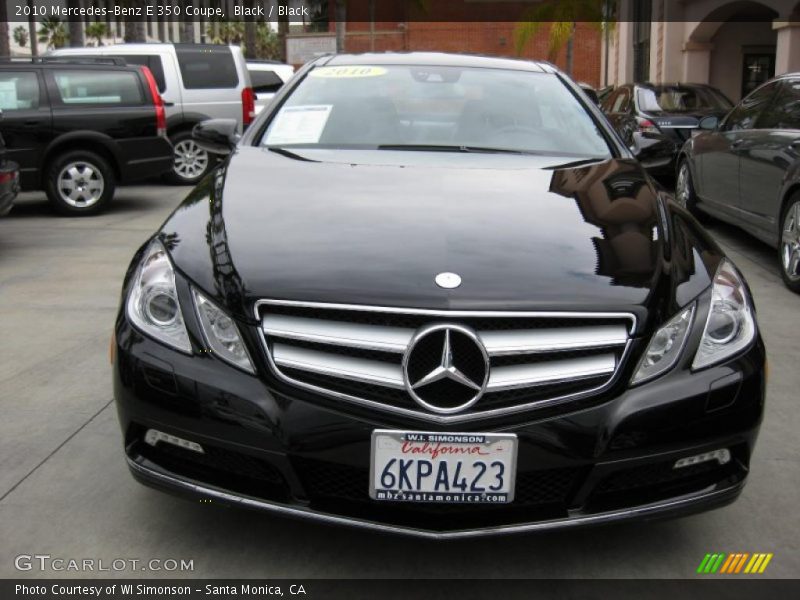 Black / Black 2010 Mercedes-Benz E 350 Coupe