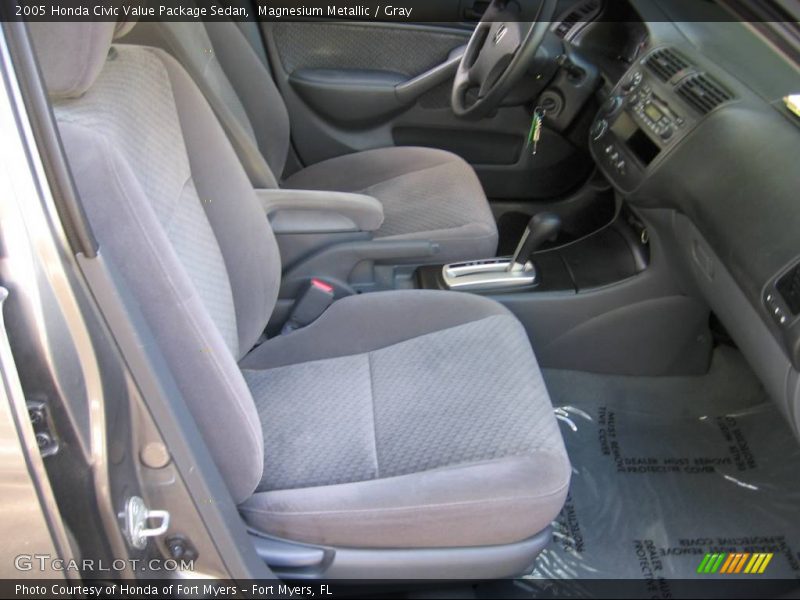 Magnesium Metallic / Gray 2005 Honda Civic Value Package Sedan