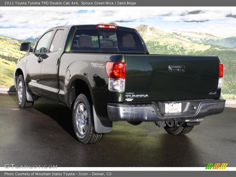 Spruce Green Mica / Sand Beige 2011 Toyota Tundra TRD Double Cab 4x4