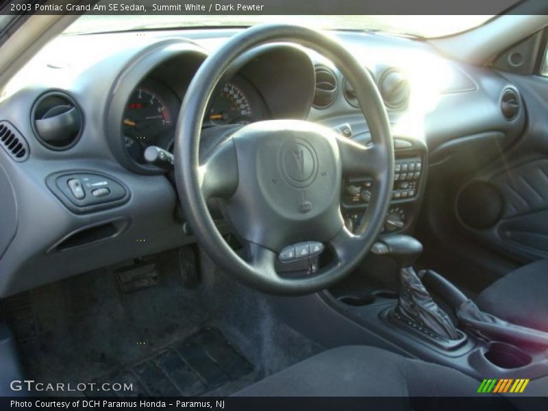 Summit White / Dark Pewter 2003 Pontiac Grand Am SE Sedan