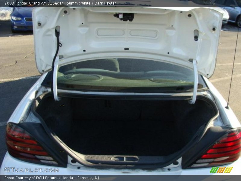Summit White / Dark Pewter 2003 Pontiac Grand Am SE Sedan