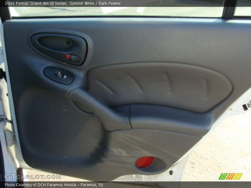 Summit White / Dark Pewter 2003 Pontiac Grand Am SE Sedan