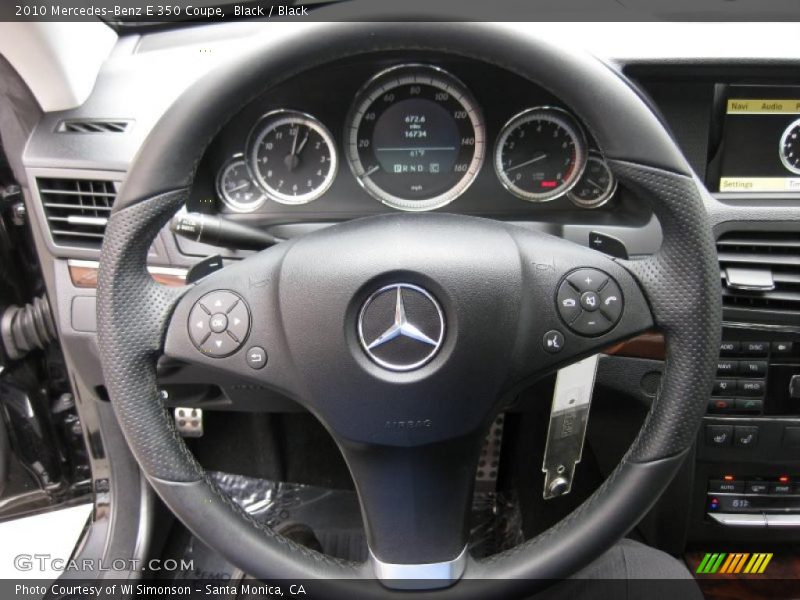 Black / Black 2010 Mercedes-Benz E 350 Coupe