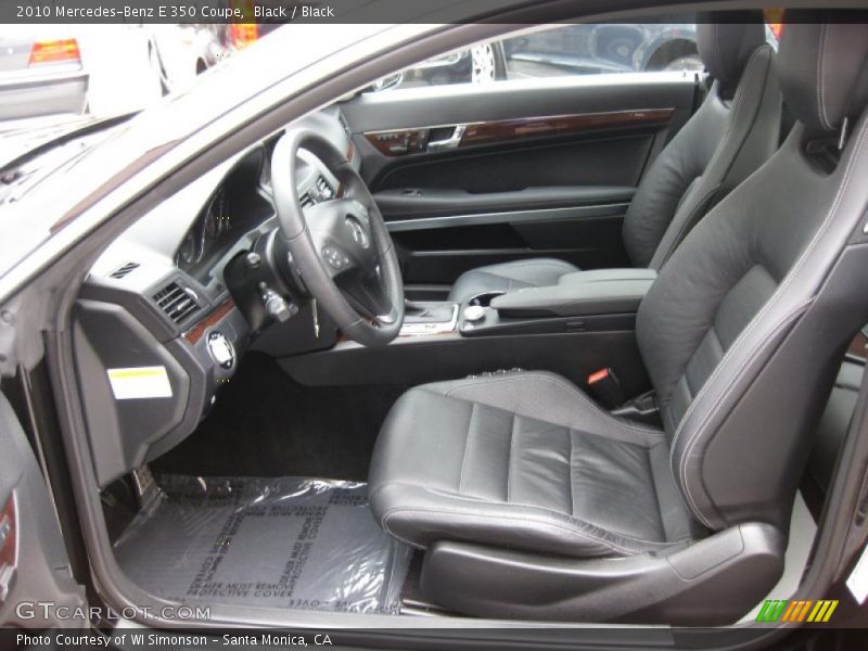 Black / Black 2010 Mercedes-Benz E 350 Coupe