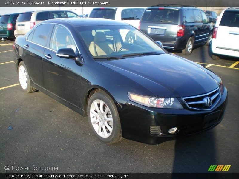 Nighthawk Black Pearl / Parchment 2006 Acura TSX Sedan
