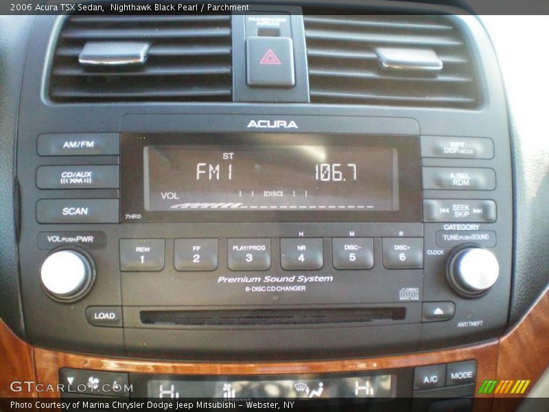 Nighthawk Black Pearl / Parchment 2006 Acura TSX Sedan