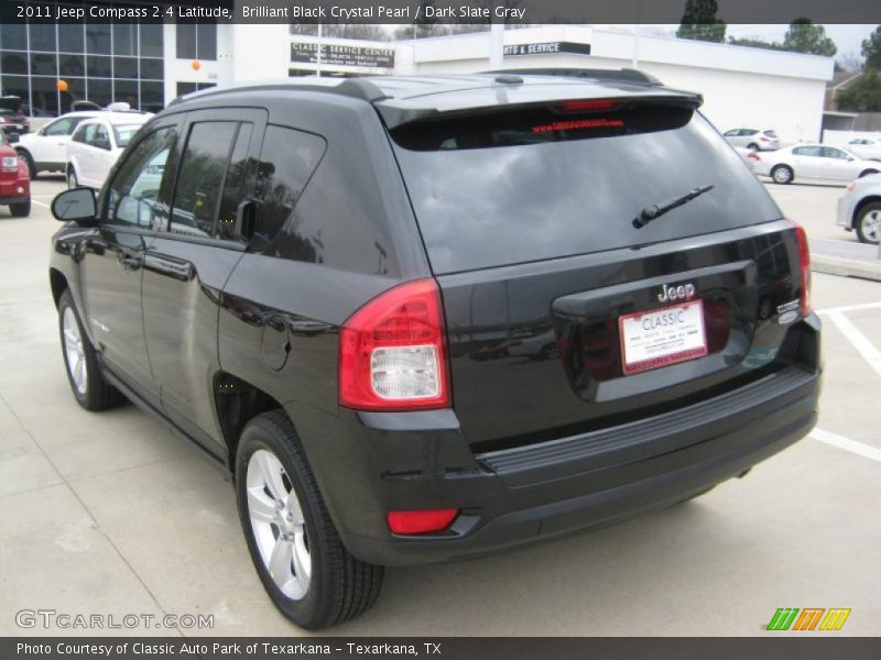 Brilliant Black Crystal Pearl / Dark Slate Gray 2011 Jeep Compass 2.4 Latitude
