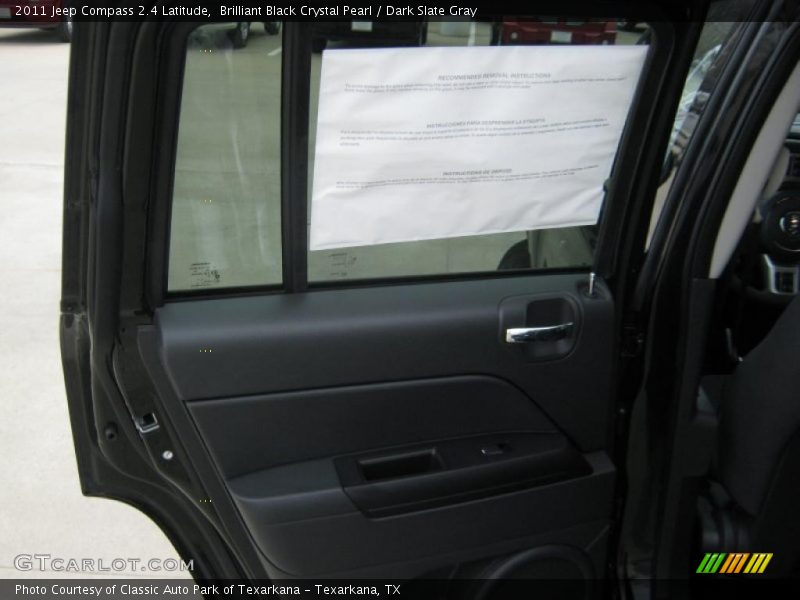 Brilliant Black Crystal Pearl / Dark Slate Gray 2011 Jeep Compass 2.4 Latitude
