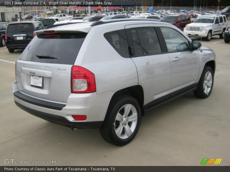 Bright Silver Metallic / Dark Slate Gray 2011 Jeep Compass 2.4