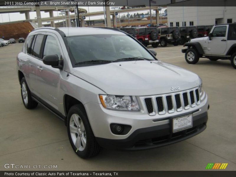 Bright Silver Metallic / Dark Slate Gray 2011 Jeep Compass 2.4
