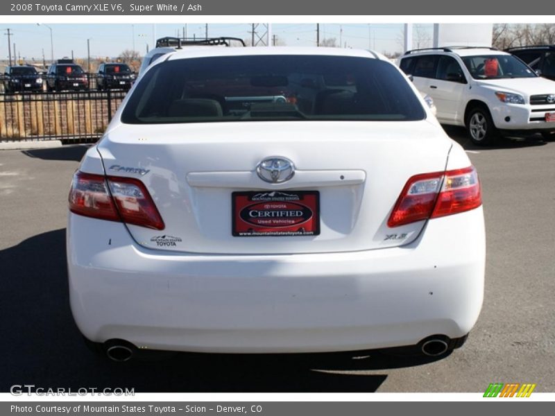 Super White / Ash 2008 Toyota Camry XLE V6