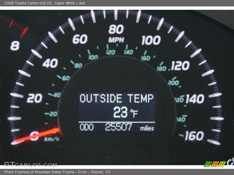 Super White / Ash 2008 Toyota Camry XLE V6
