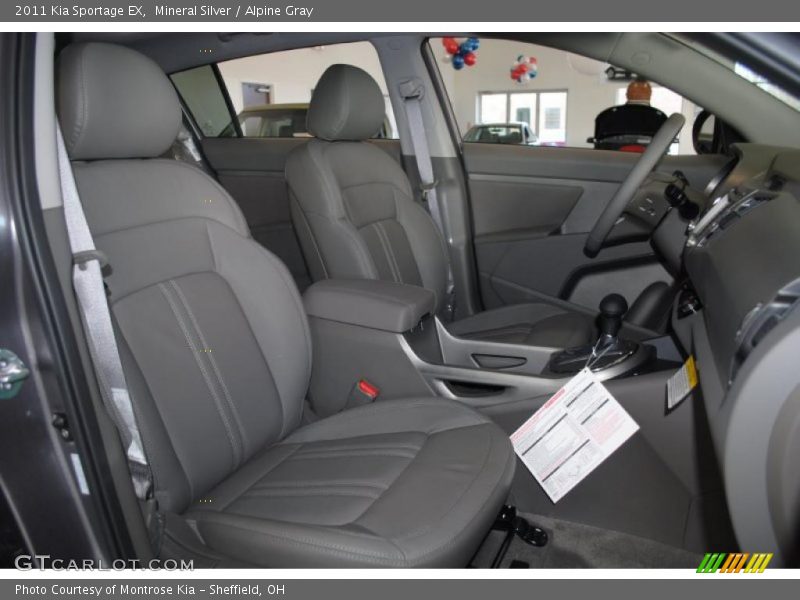  2011 Sportage EX Alpine Gray Interior