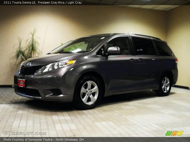 Predawn Gray Mica / Light Gray 2011 Toyota Sienna LE