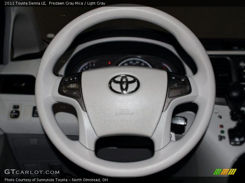 Predawn Gray Mica / Light Gray 2011 Toyota Sienna LE