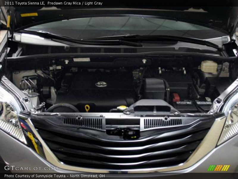 Predawn Gray Mica / Light Gray 2011 Toyota Sienna LE