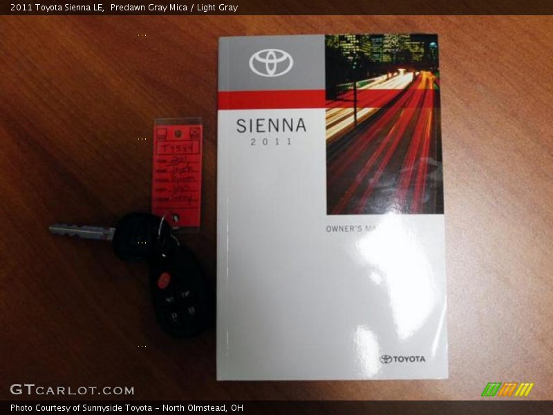 Predawn Gray Mica / Light Gray 2011 Toyota Sienna LE