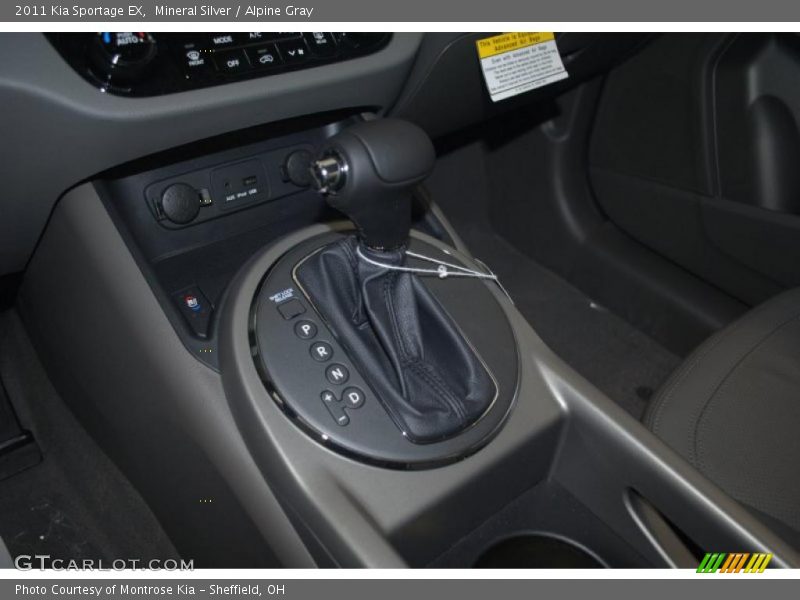  2011 Sportage EX 6 Speed Automatic Shifter